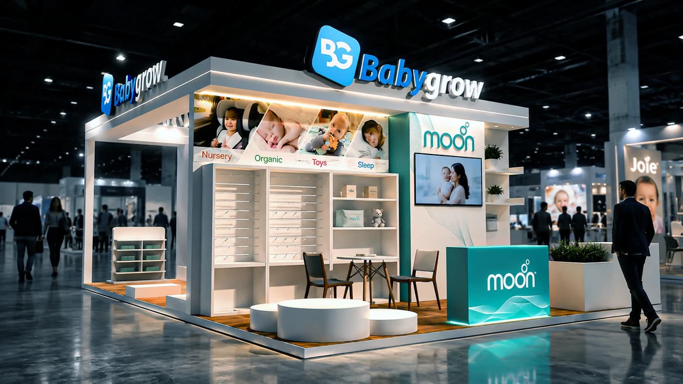3D Exhibition Booth Design — Baby Expo Riyadh 2025